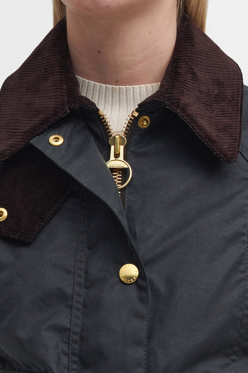 Cropped Beadnell Waxed Jacket