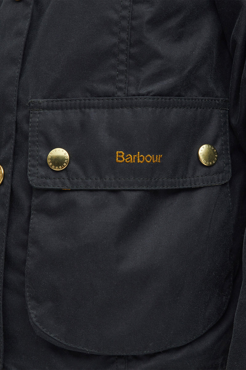 Cropped Beadnell Waxed Jacket