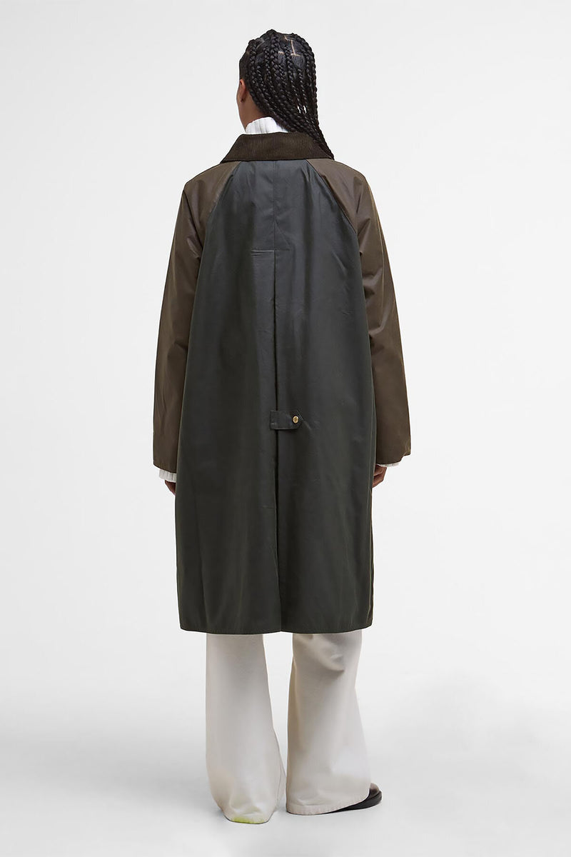 Evette Waxed Car Coat