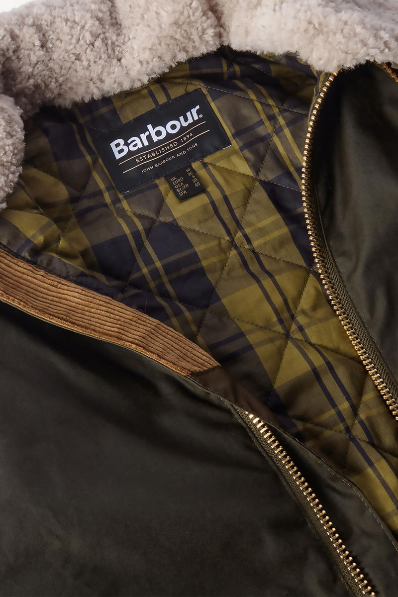 Maxine Waxed Bomber Jacket