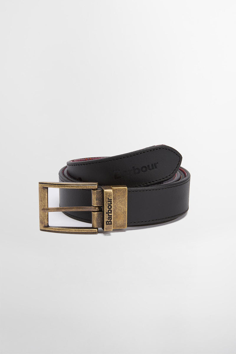 Reversible Tartan Leather Belt