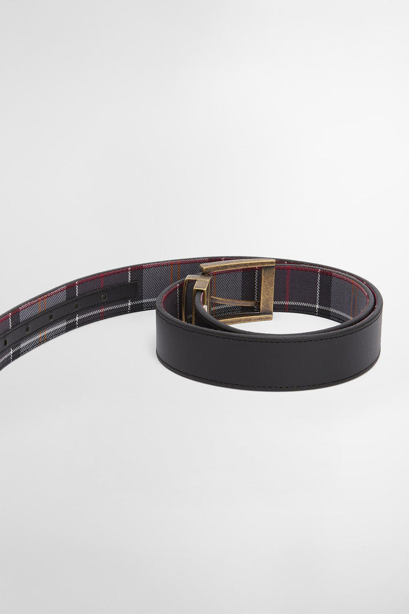 Reversible Tartan Leather Belt