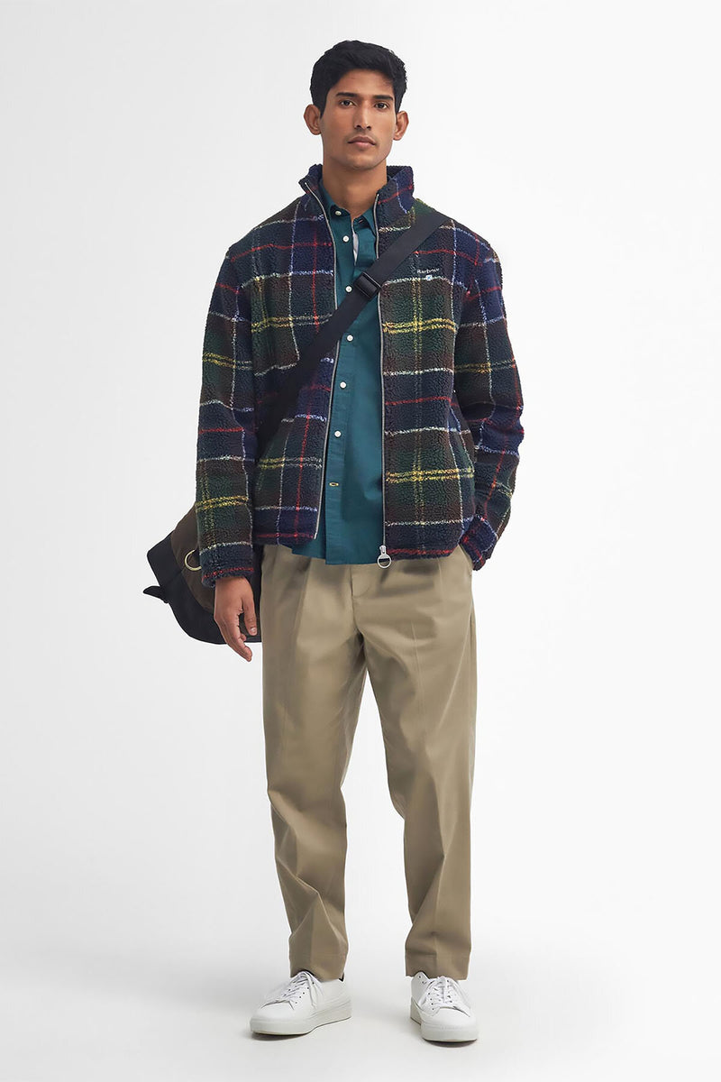 Tartan Fleece Zip Through