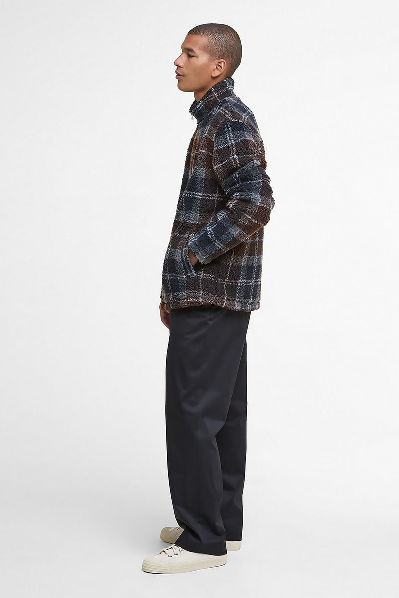Tartan Fleece Zip Through