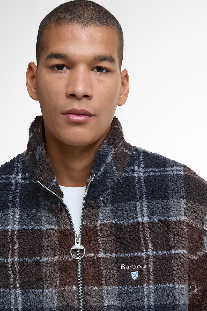 Tartan Fleece Zip Through