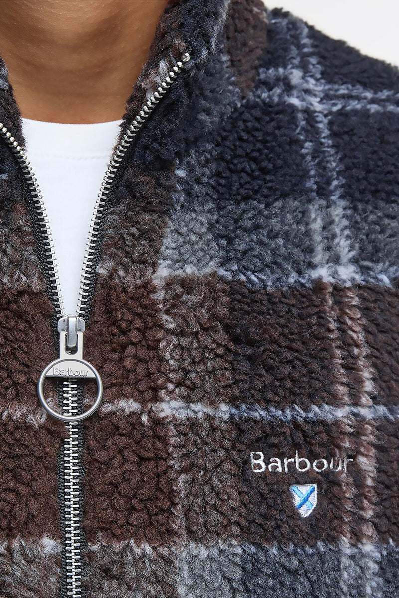 Tartan Fleece Zip Through