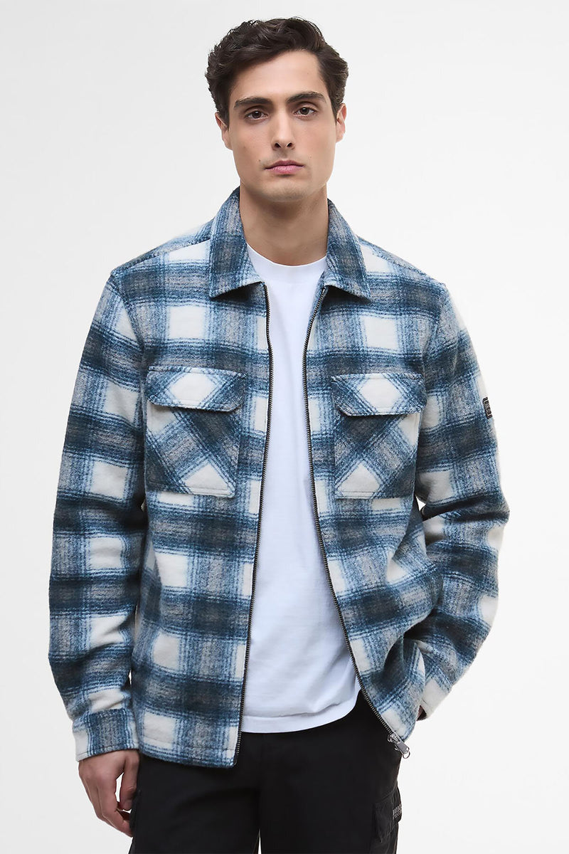Overshirt in pile spazzolato Clayton