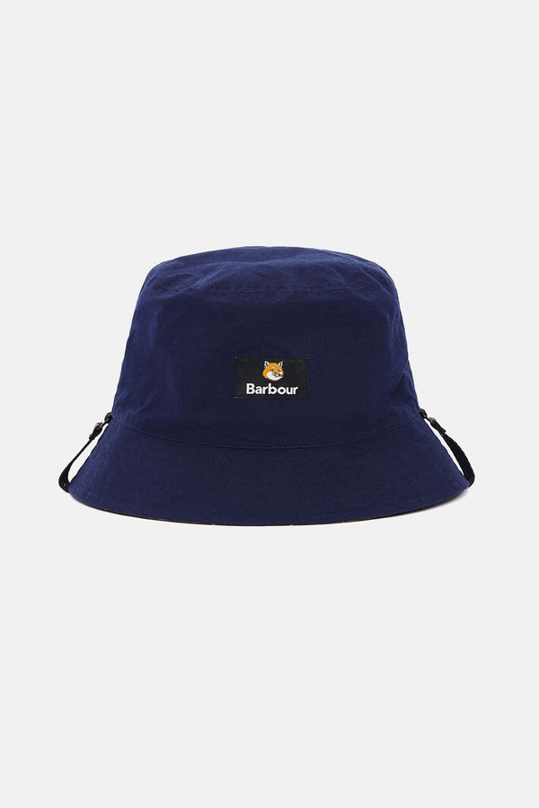 Cappello da pescatore reversibile Barbour x Maison Kitsuné