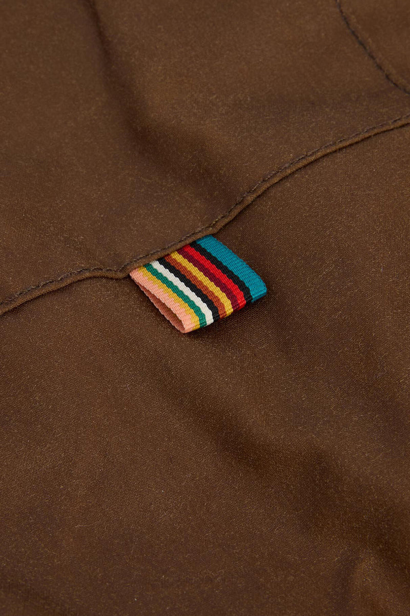 Cappuccio cerato Paul Smith loves Barbour