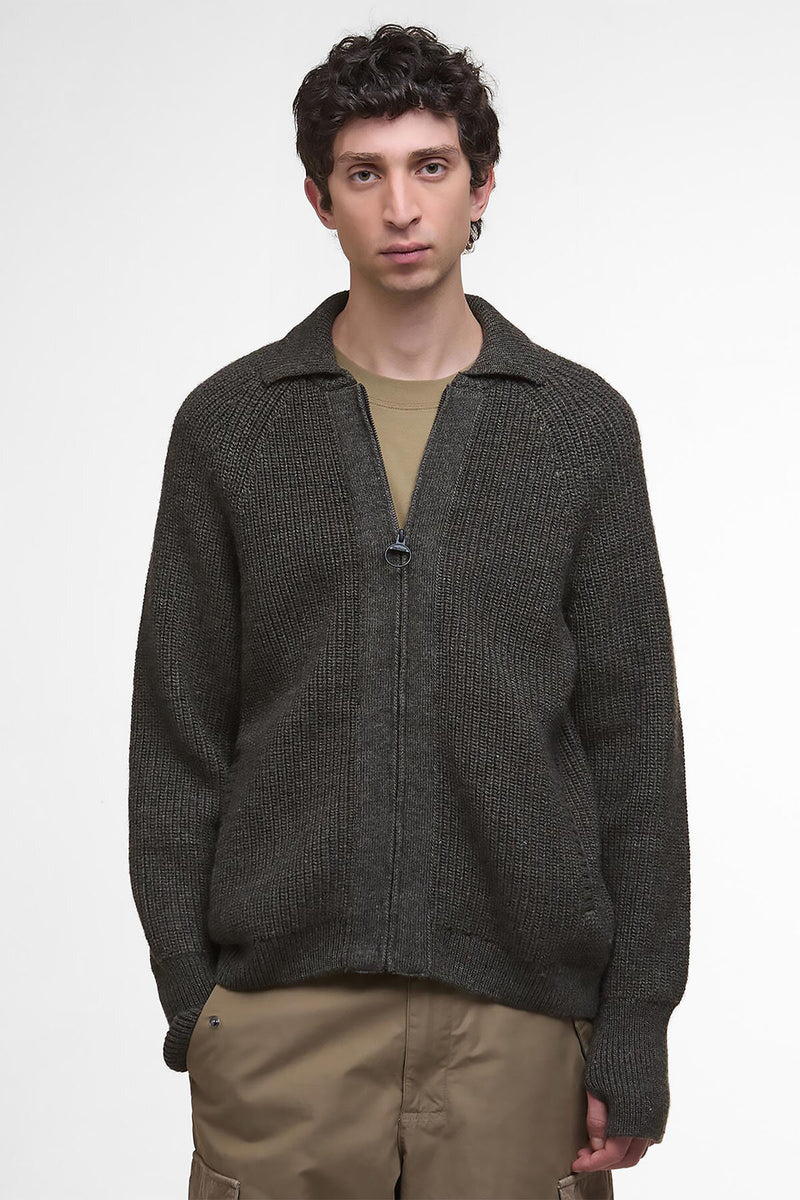 Barbour Garthman Knitted Zip-Up Jumper