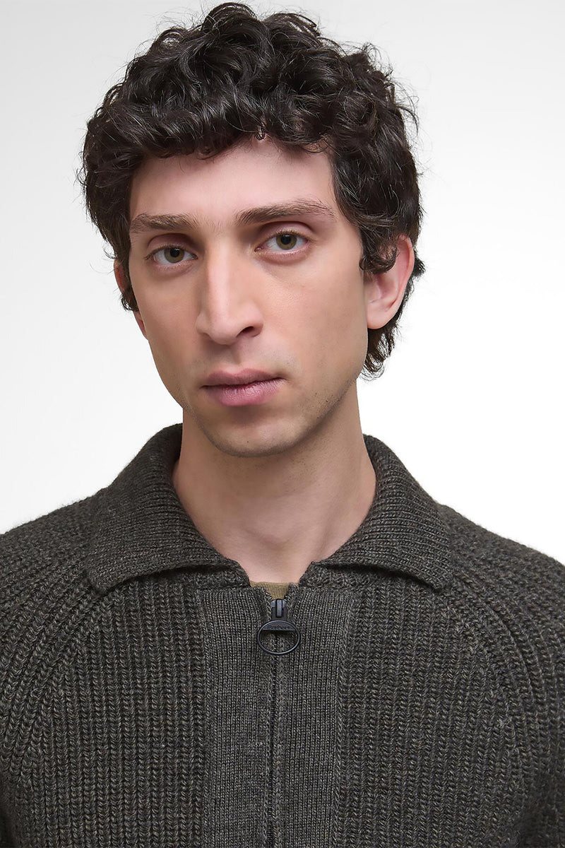 Barbour Garthman Knitted Zip-Up Jumper