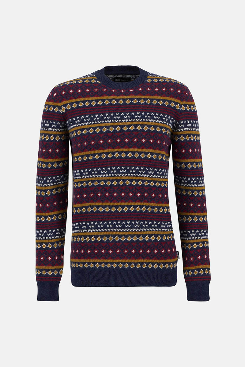 Barbour Easdale Fair Isle Crew Neck Jumper