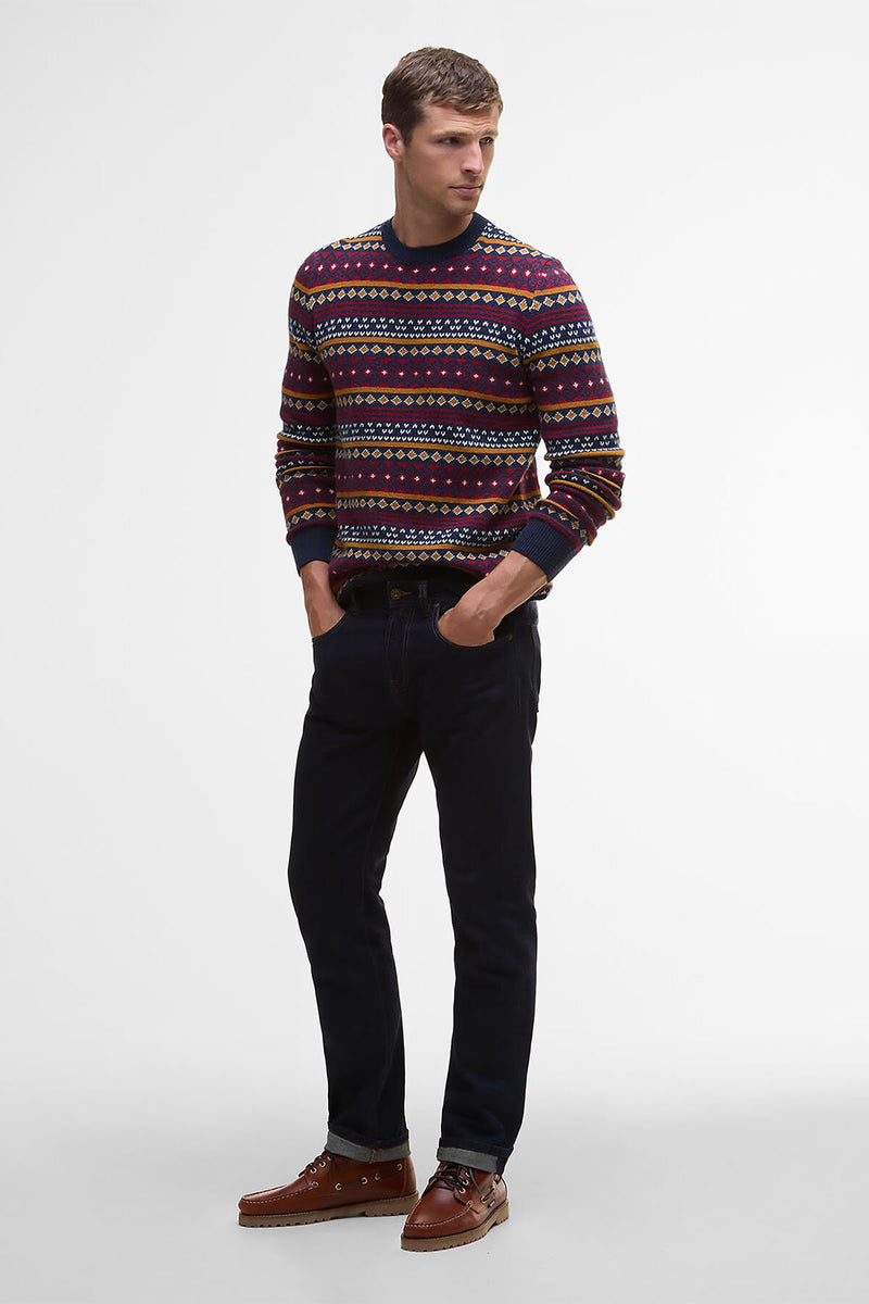 Barbour Easdale Fair Isle Crew Neck Jumper