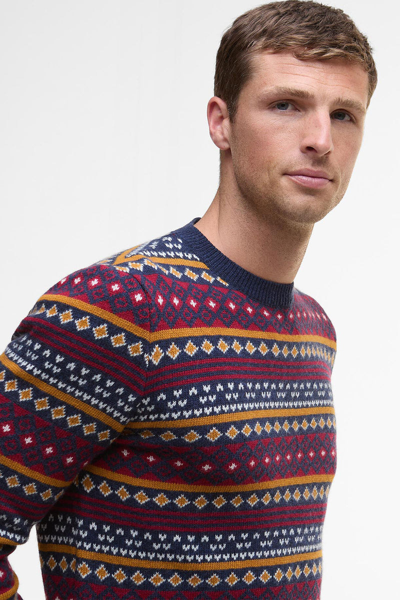 Barbour Easdale Fair Isle Crew Neck Jumper