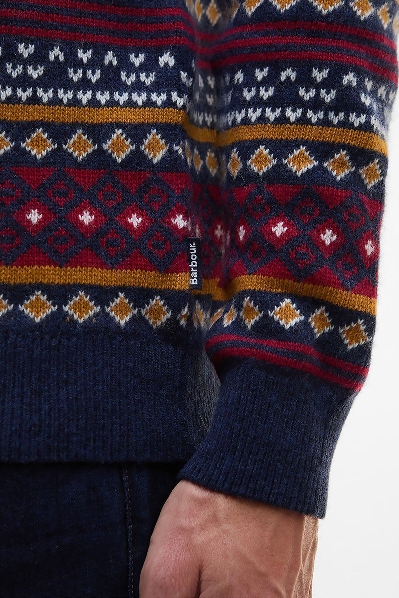 Barbour Easdale Fair Isle Crew Neck Jumper