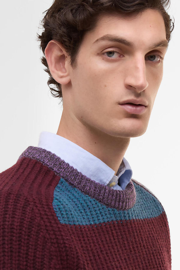 Paul Smith loves Barbour Multi Striped Crew Neck Jumper