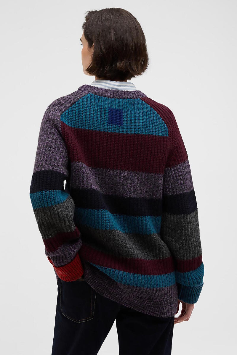 Maglione girocollo a righe multicolor Paul Smith loves Barbour