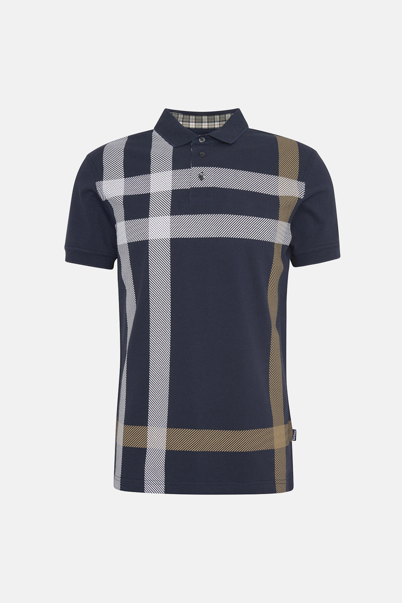 Blaine Oversized Tartan Polo Shirt
