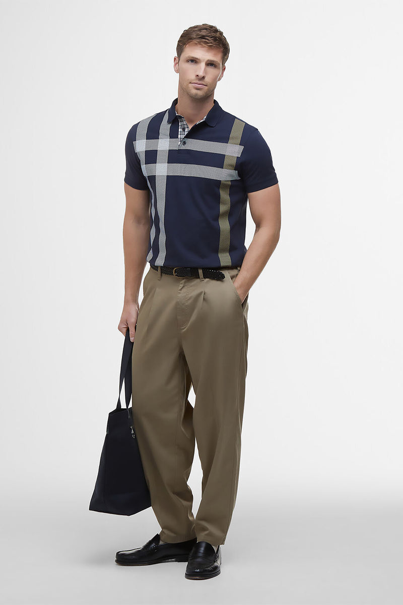 Blaine Oversized Tartan Polo Shirt