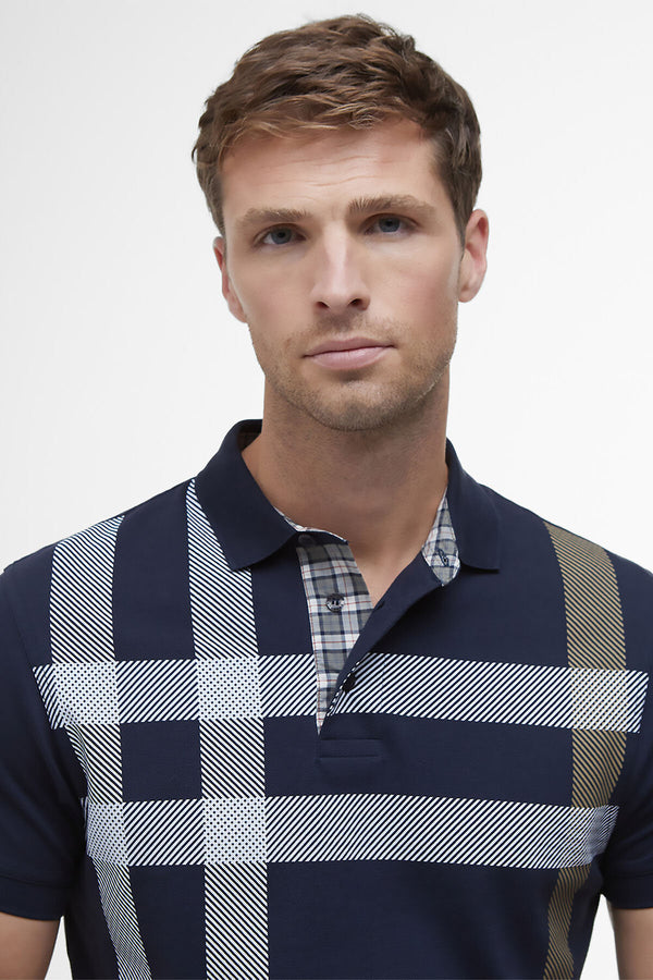 Blaine Oversized Tartan Polo Shirt