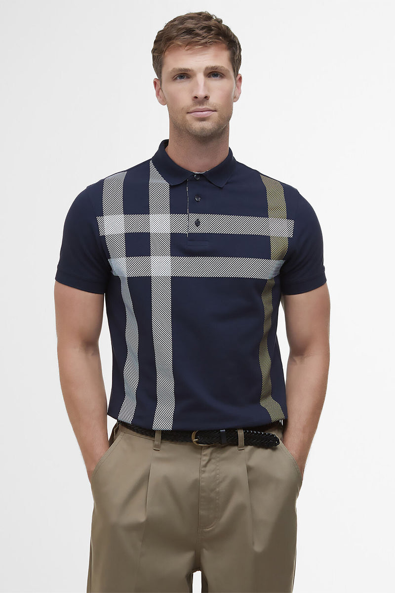 Blaine Oversized Tartan Polo Shirt