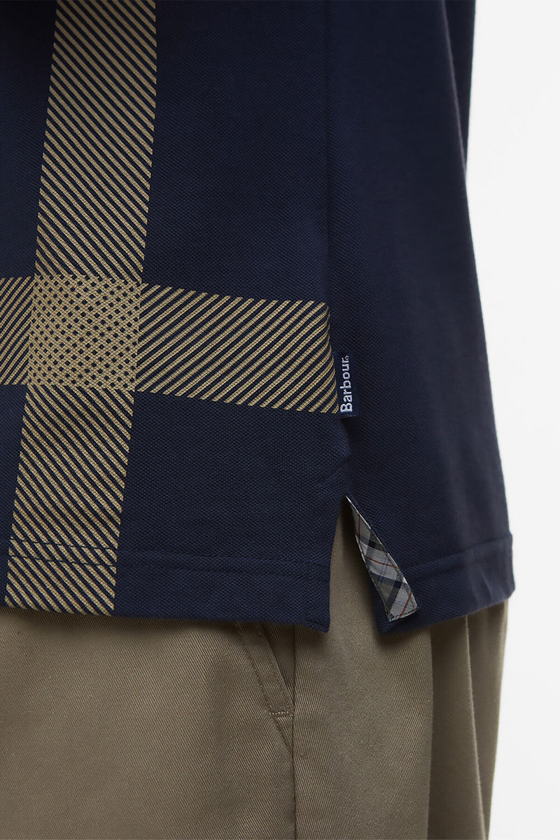 Blaine Oversized Tartan Polo Shirt