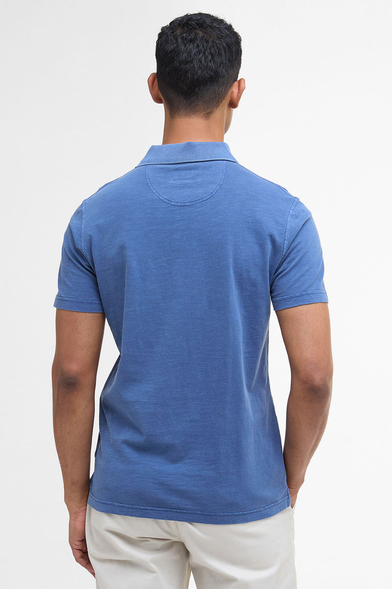 Pigment Dye Slub Polo Shirt