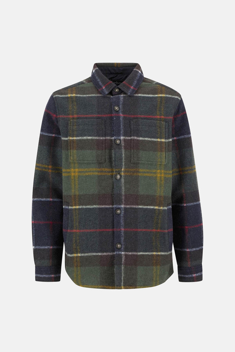 Overshirt Chapter a quadri leggermente aderente