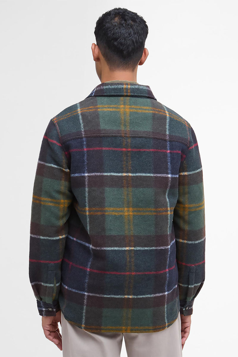 Overshirt Chapter a quadri leggermente aderente