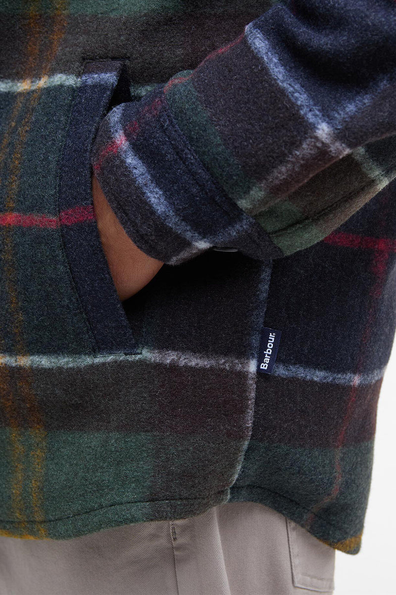 Overshirt Chapter a quadri leggermente aderente