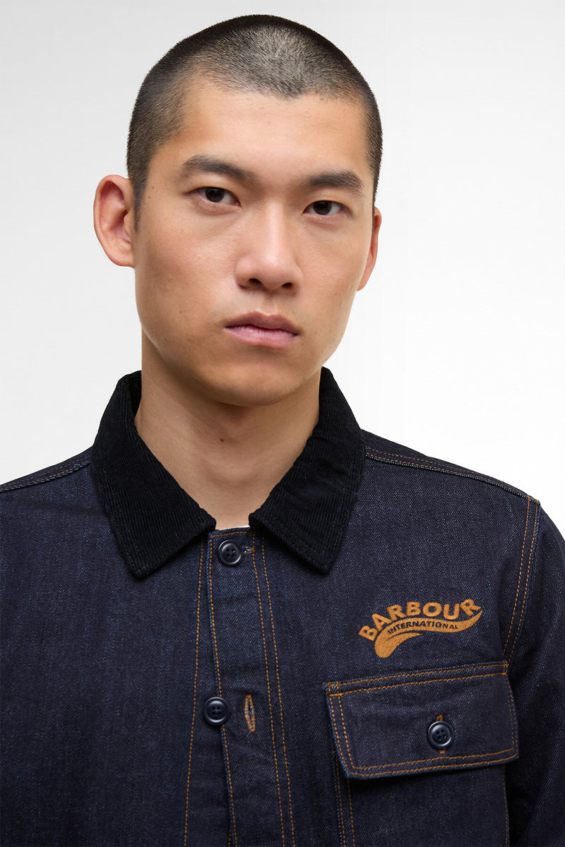 Overshirt in denim Pitstop