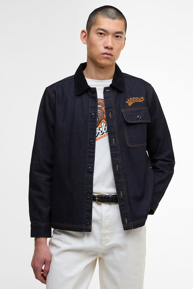 Overshirt in denim Pitstop
