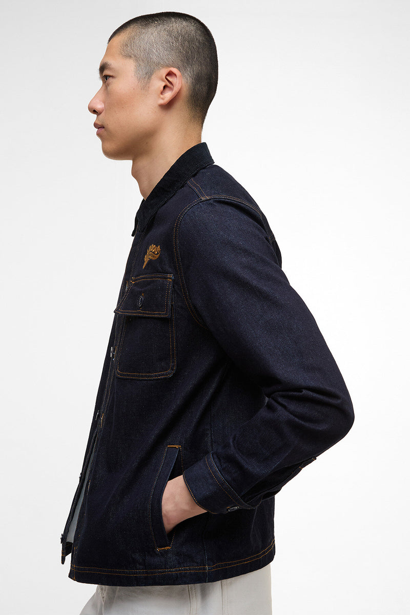 Overshirt in denim Pitstop