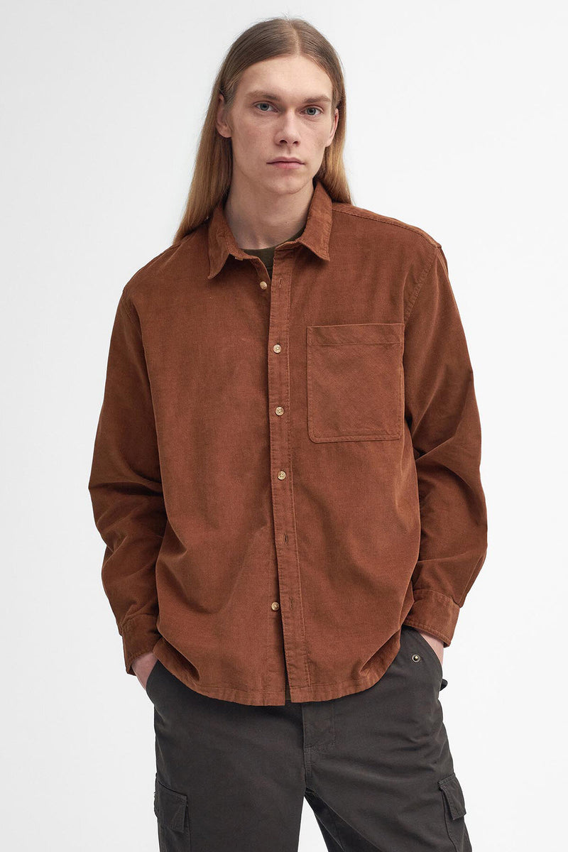 Camicia a quadri oversize a maniche lunghe Wolfwood Barbour