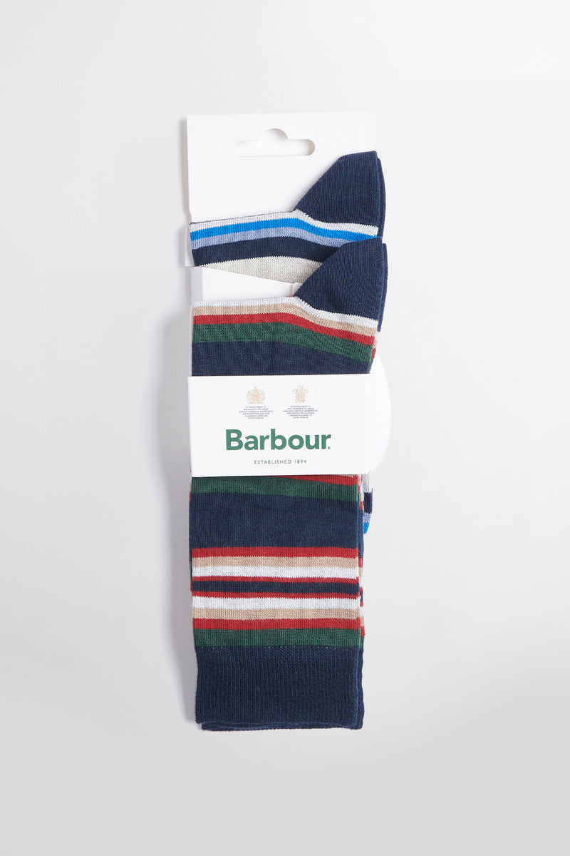 Due paia di calzini estivi a righe