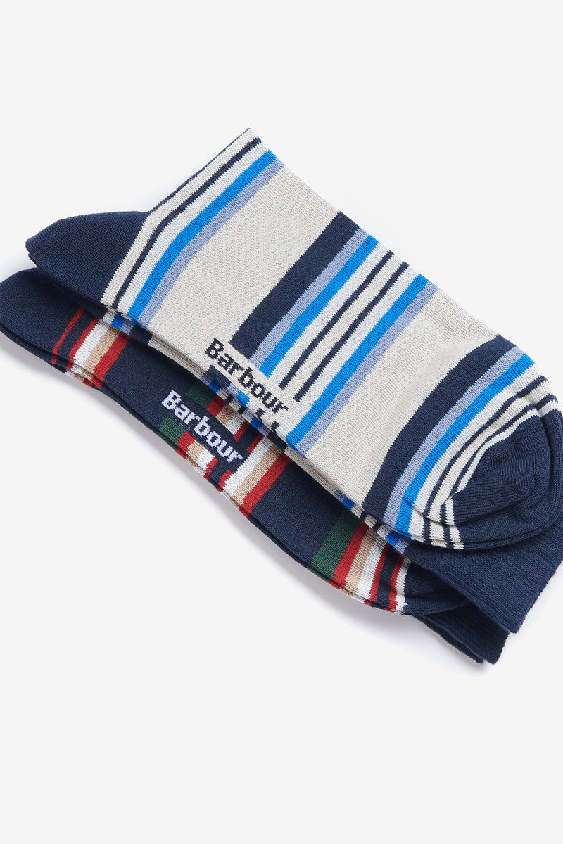 Due paia di calzini estivi a righe