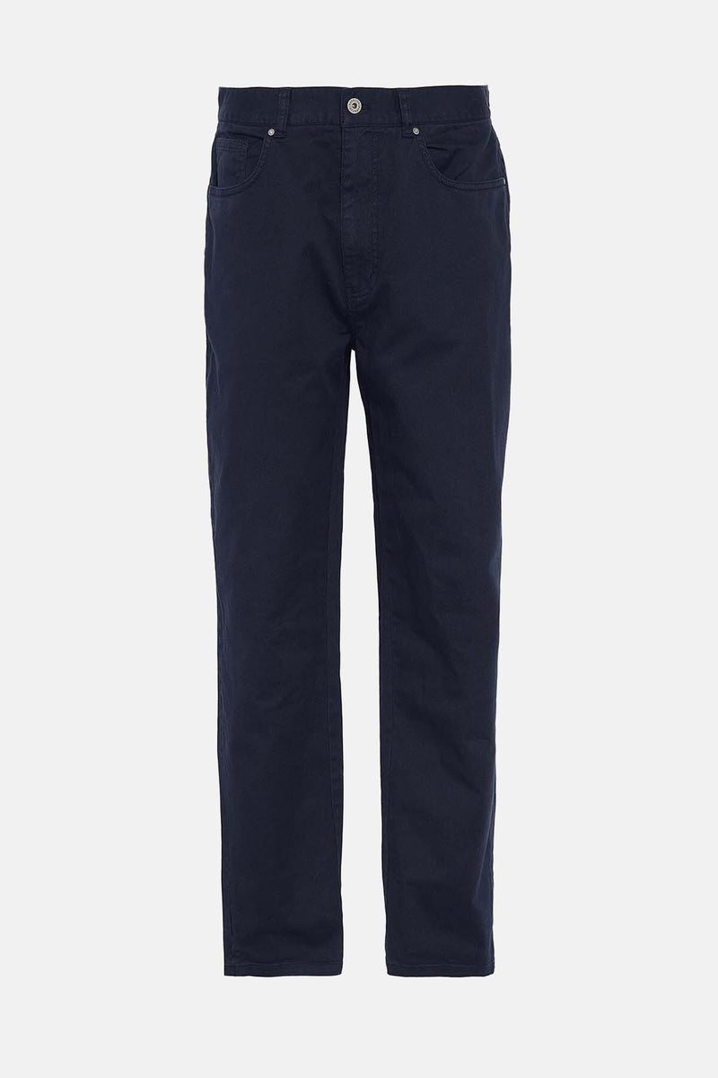 Washed Stretch Regular Trousers