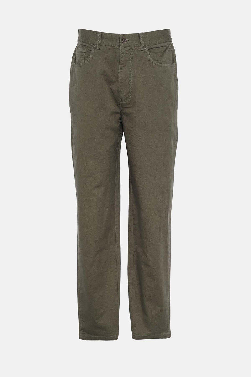 Washed Stretch Regular Trousers