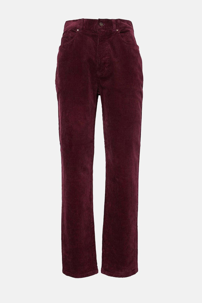 Pantaloni in velluto stretch a coste sottili dalla vestibilità regular 