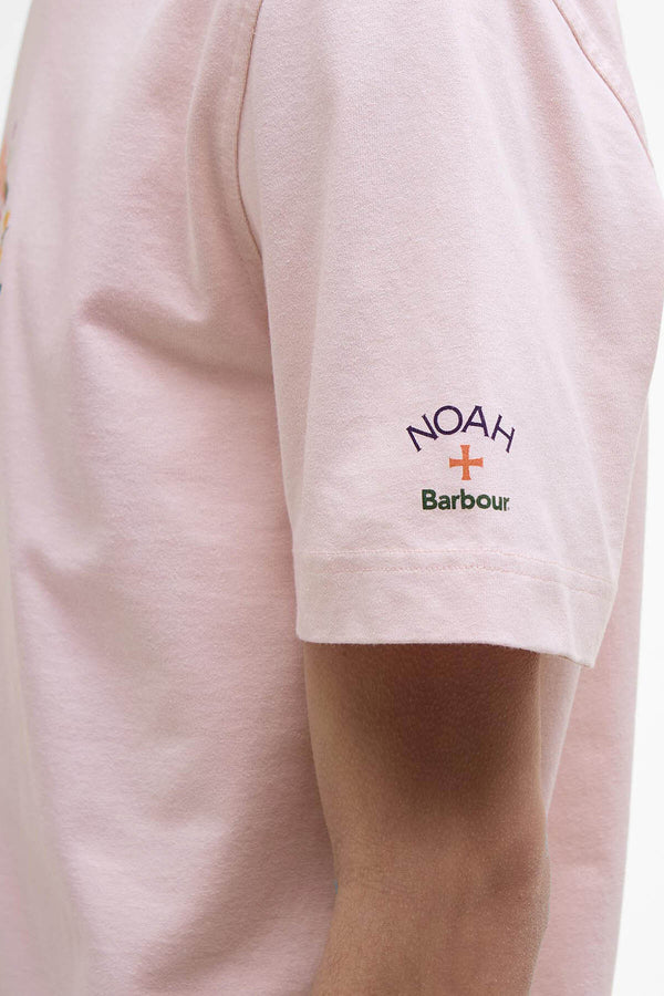 T-shirt a fiori Barbour x NOAH