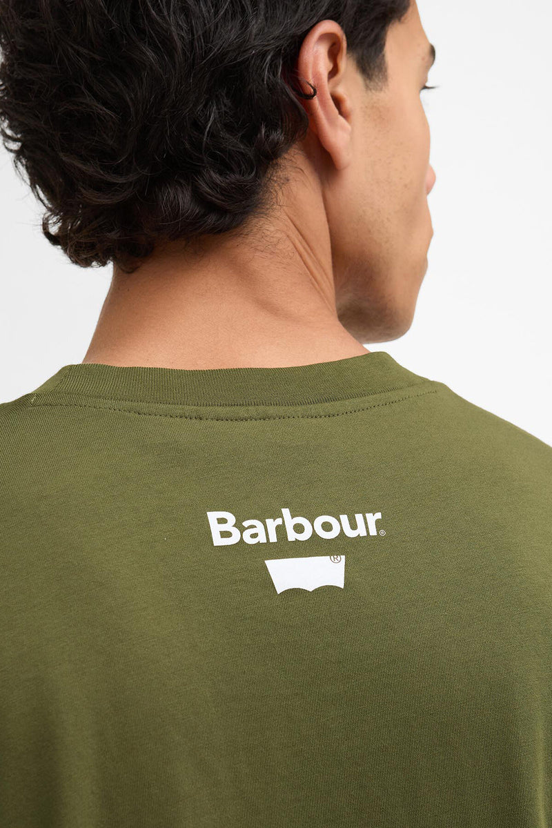 T-shirt con stampa Barbour x Levi's