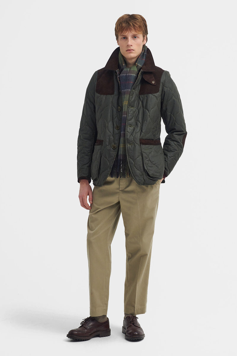 Barbour x TO KI TO Sporting Quilted Waxed Jacket