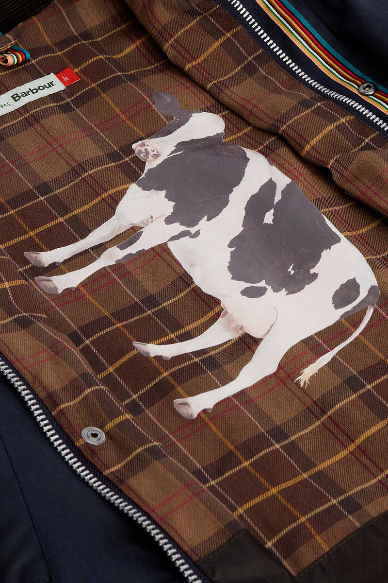 Paul Smith loves Barbour Oversized Bedale Waxed Jacket