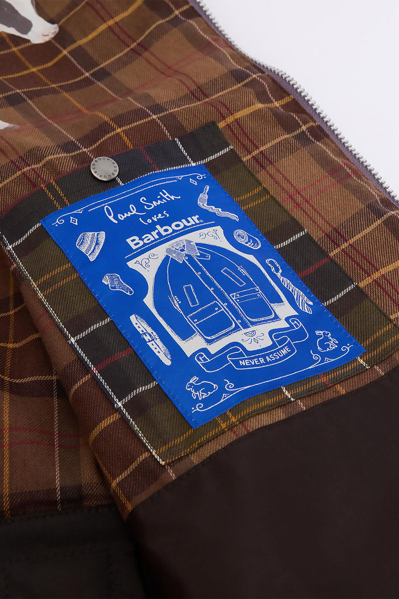 Paul Smith loves Barbour Oversized Bedale Waxed Jacket