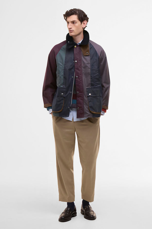 Paul Smith loves Barbour Striped Oversized Bedale Waxed Jacket