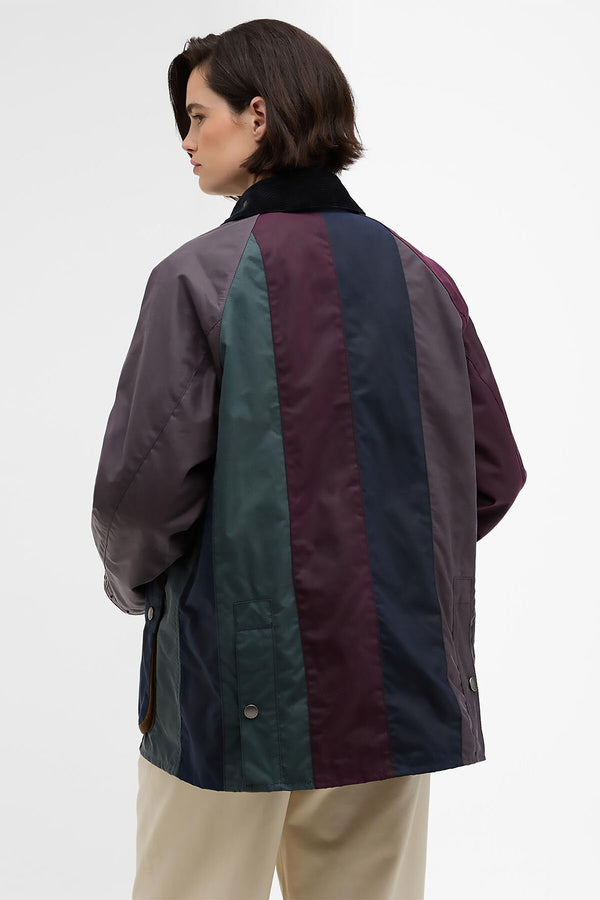 Paul Smith loves Barbour Striped Oversized Bedale Waxed Jacket