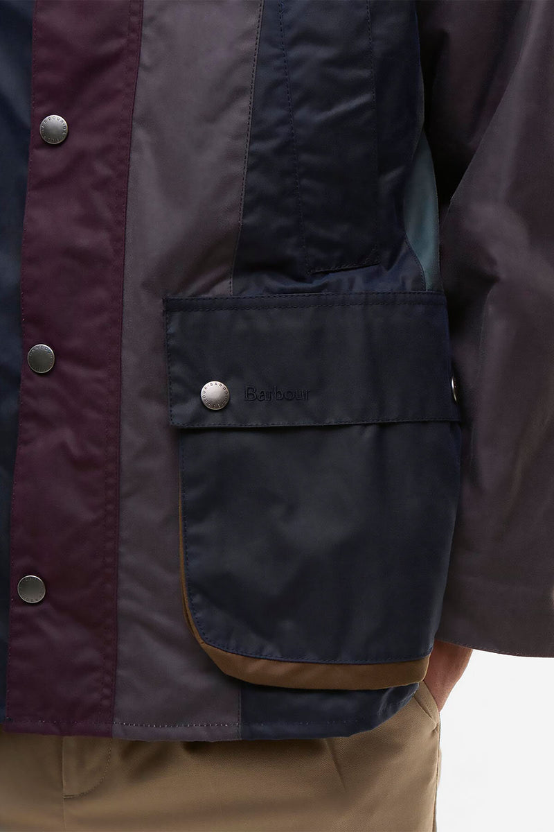 Paul Smith loves Barbour Striped Oversized Bedale Waxed Jacket