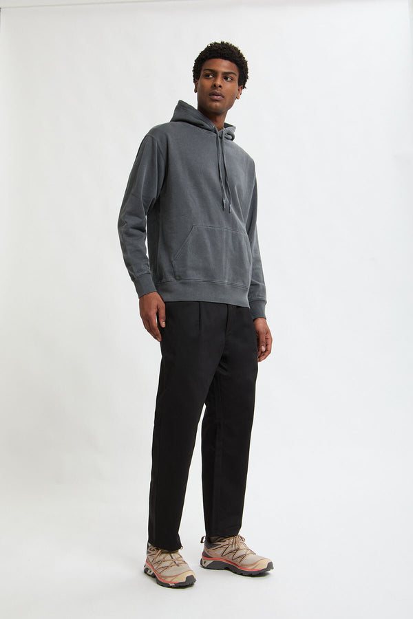 Tuck Tapered Fit Twill Pants