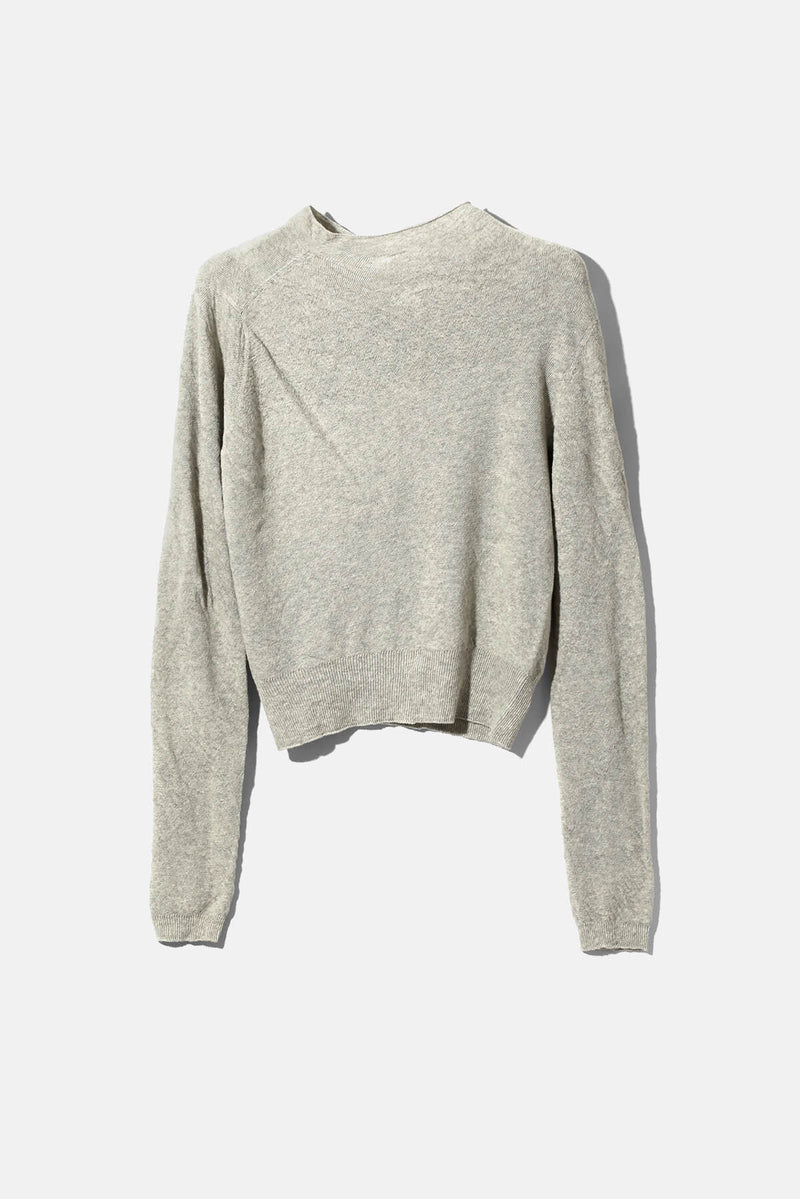 Mock Neck Sheer Sweater