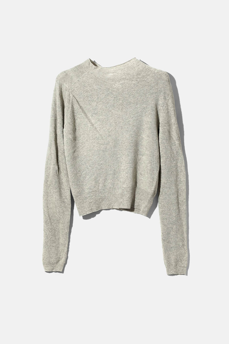 Mock Neck Sheer Sweater